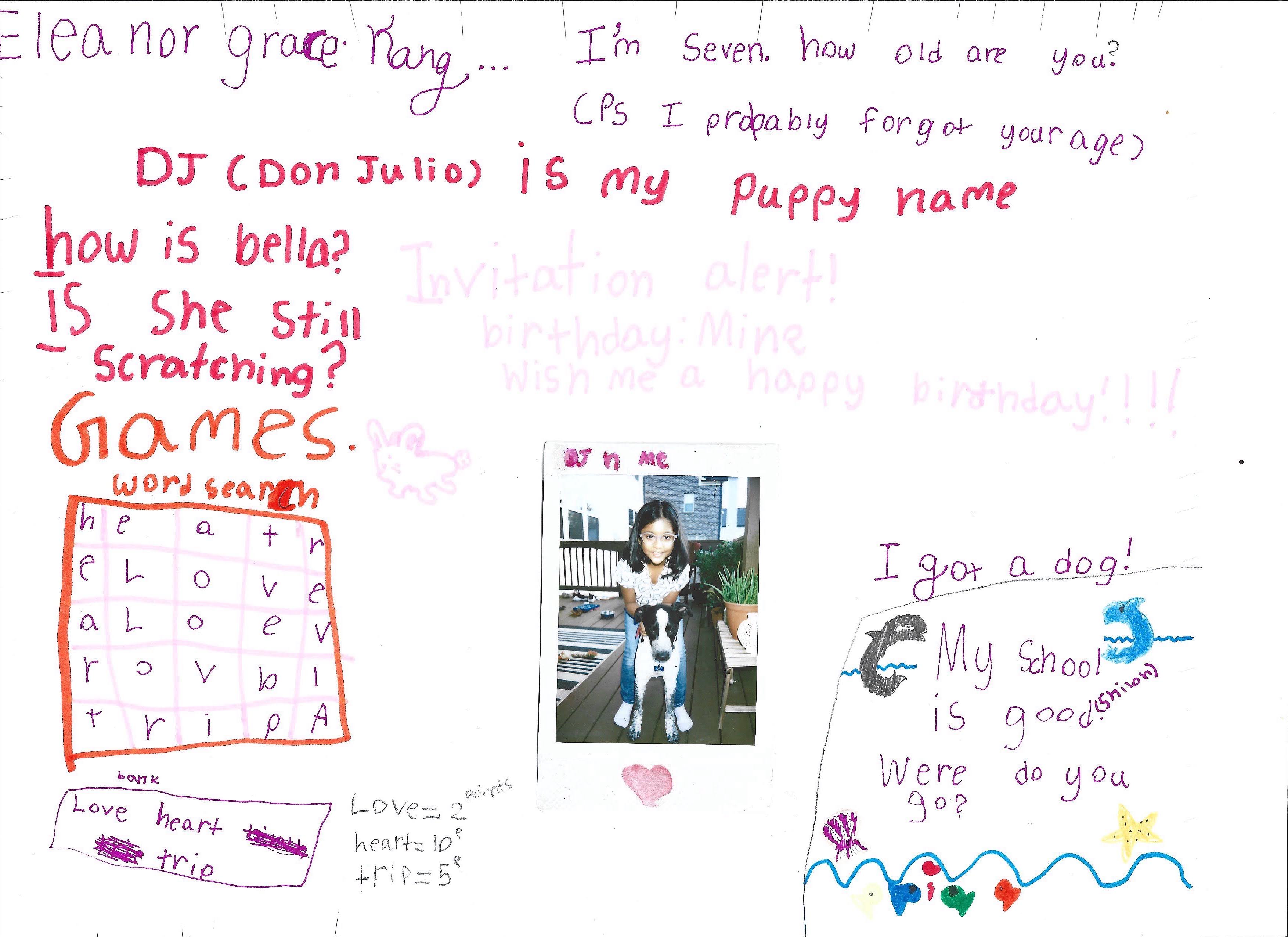 Letter to dear friend